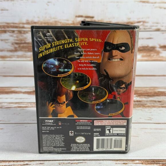 The Incredibles Nintendo GameCube Action Adventure Game Complete - Picture 4 of 4